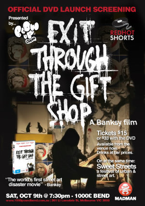 Filmas Išėjimas per suvenyrų krautuvę / Exit Through The Gift Shop (2010)
