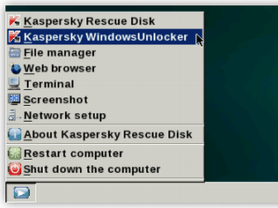 Filmas Kaspersky USB Rescue Disk Maker