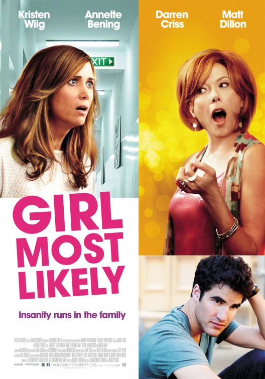 Filmas Labiausiai tikėtina mergina / Girl Most Likely (2012)